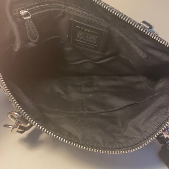 Coach Medium Black with authentic "c" Purse - Picture 3 of 3